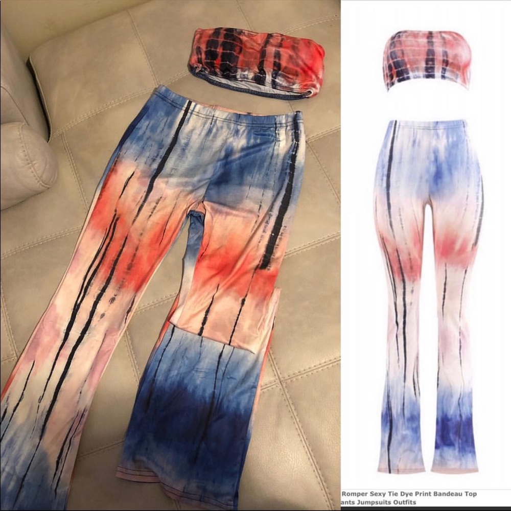 2-piece crop top with pants